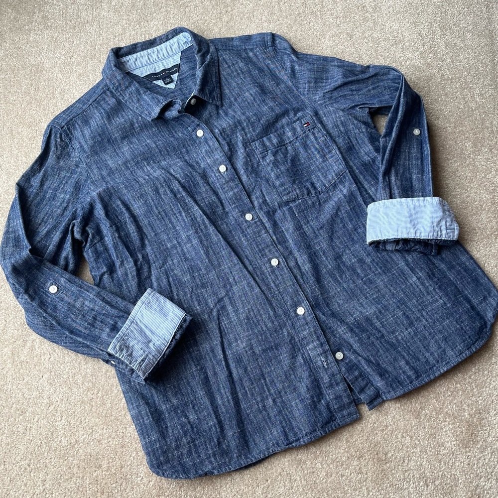 Tommy Hilfiger Blue Button Down Shirt